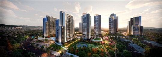 대전 용두동3재정비촉진구역 재개발정비사업 단지 조감도 [HDC현대산업개발 제공]